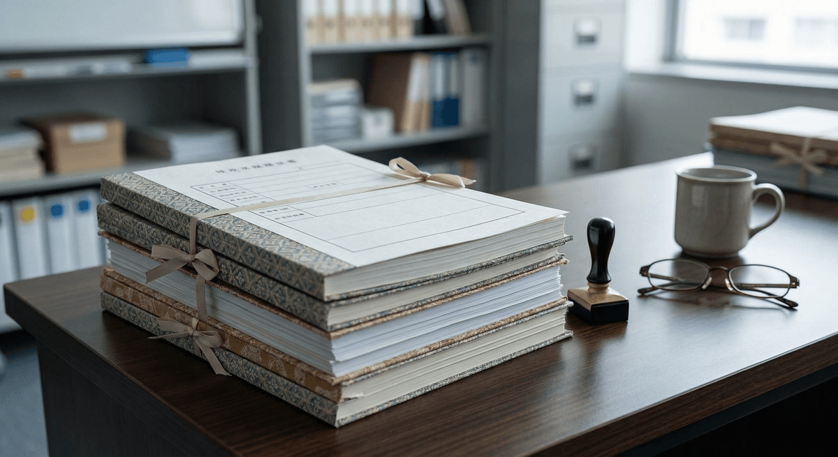 Official documents stack